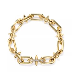 Pharrell Williams Bracelet 18k Gold w zirconia clasp (unisex)